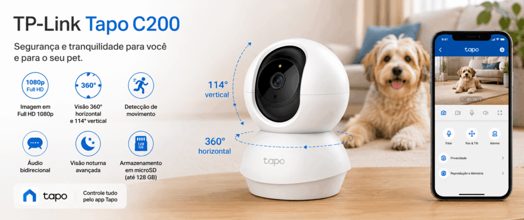 Melhor câmera pet - TP-Link Tapo C200
